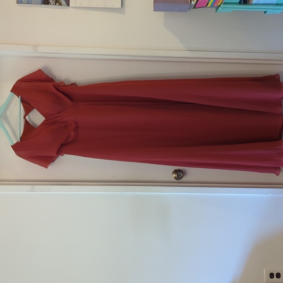 NWT Azazie Rylee Bridesmaids Dress A16 in Terracotta - Picture 2 of 6